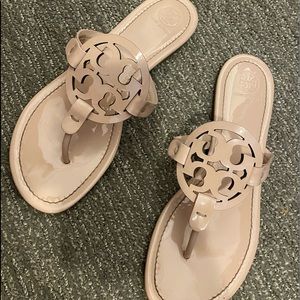 Tory Burch Miller Sandal (Seashell). Basically new, worn <10x. Great condition.